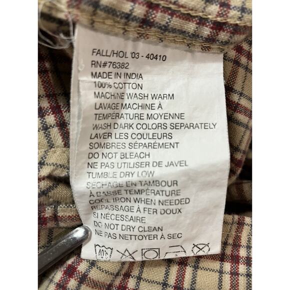 Timberland Long Sleeve Plaid Shirt Men’s Size 2XL - Picture 7 of 7